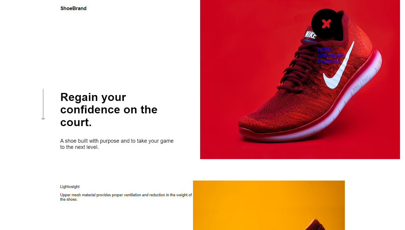 Sneakers-Landing-page